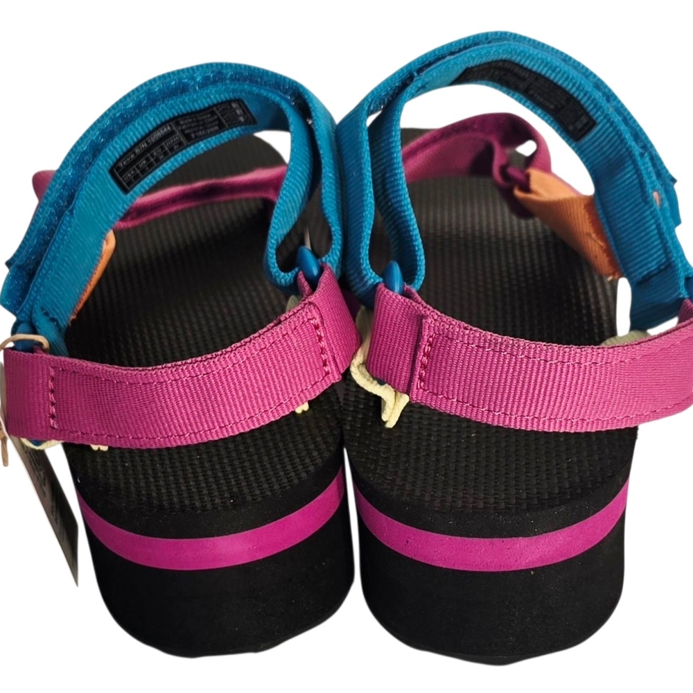Teva Platform Sandals Womens Multicolor Flatform Hiking Outdoor NEW - Picture 3 of 8